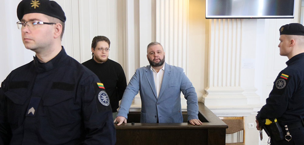 Полковник запаса российской армии Юрий Мель в зале суда, Вильнюс, 27 января 2019